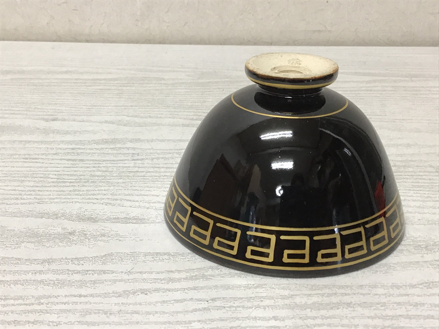 Y2640 CHAWAN Zeze-ware signed box Japan tea ceremony antique vintage bowl