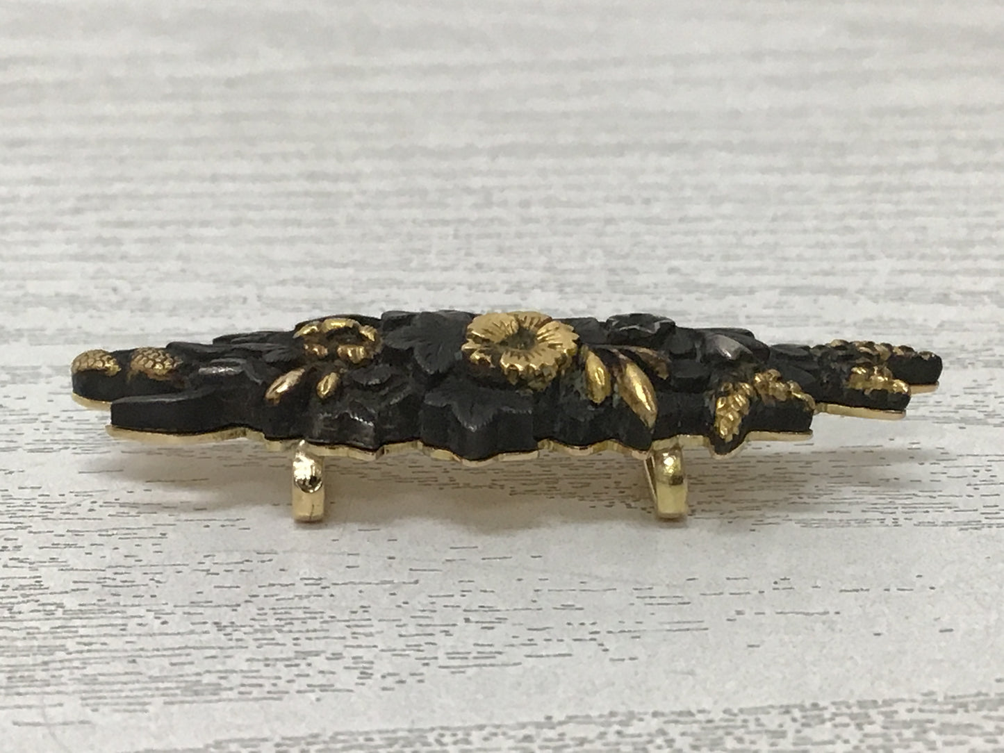 Y2653 OBIDOME Metalwork menuki K18 metal fittings JAPANESE KIMONO SASH CLIP