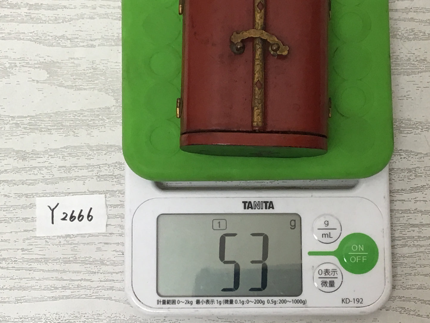 Y2666 STATUE Buddha three-body figure vermilion shrine Japan vintage antique