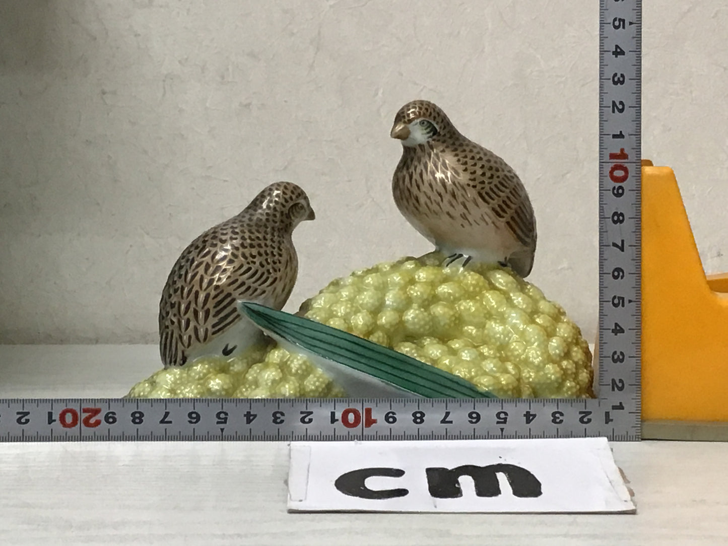 Y2694 OKIMONO Kutani-ware Mandarin Duck figure figurine Japan antique decor