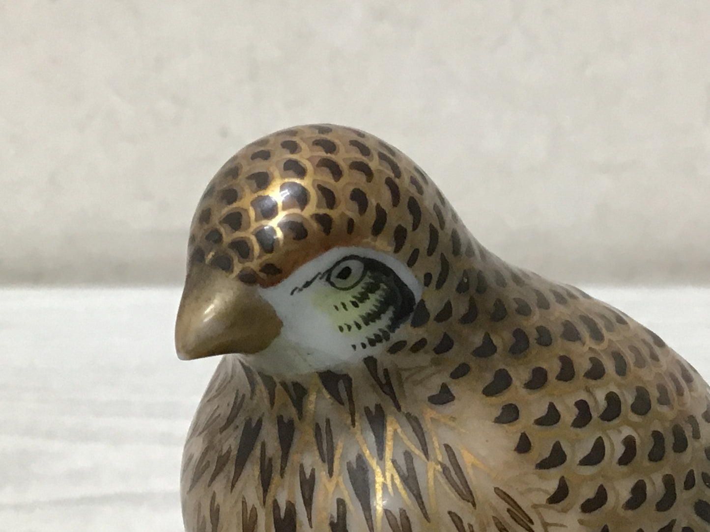 Y2694 OKIMONO Kutani-ware Mandarin Duck figure figurine Japan antique decor