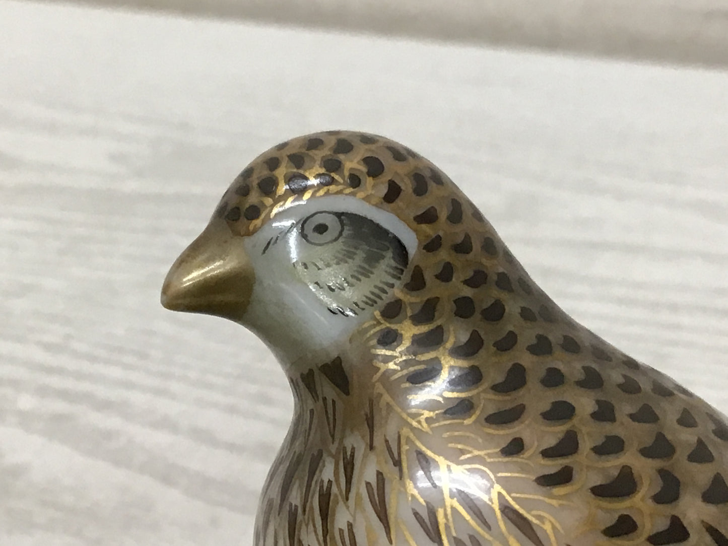 Y2694 OKIMONO Kutani-ware Mandarin Duck figure figurine Japan antique decor