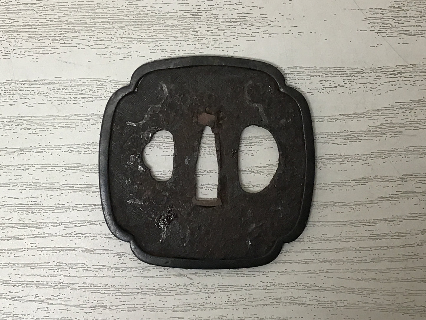 Y2735 TSUBA Sword Guard ornamental border Japan samurai katana koshirae edo