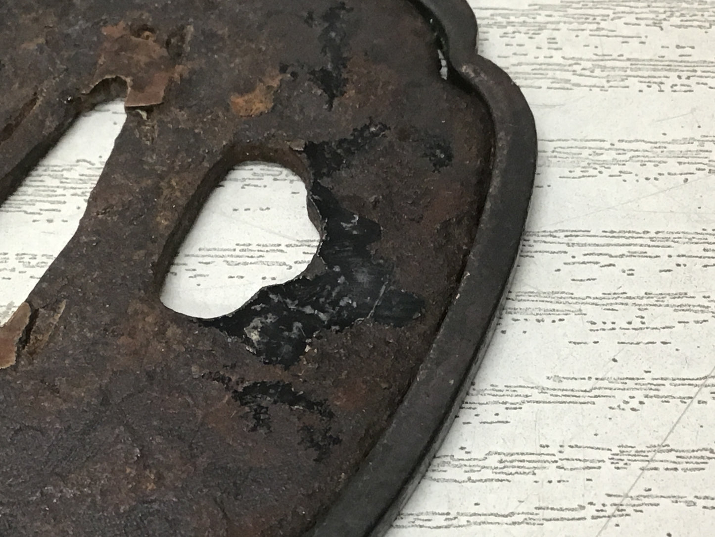 Y2735 TSUBA Sword Guard ornamental border Japan samurai katana koshirae edo