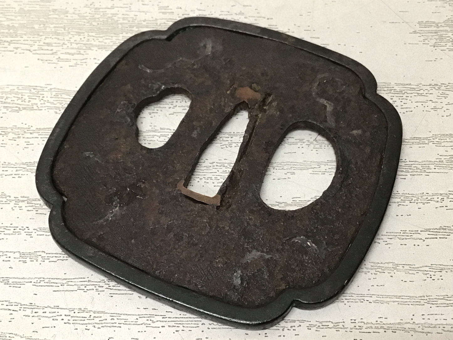 Y2735 TSUBA Sword Guard ornamental border Japan samurai katana koshirae edo