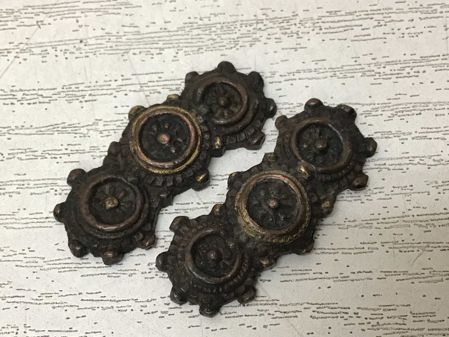 Y2748 TSUBA Sword Guard Menuki Openwork signed box Japan samurai katana koshirae