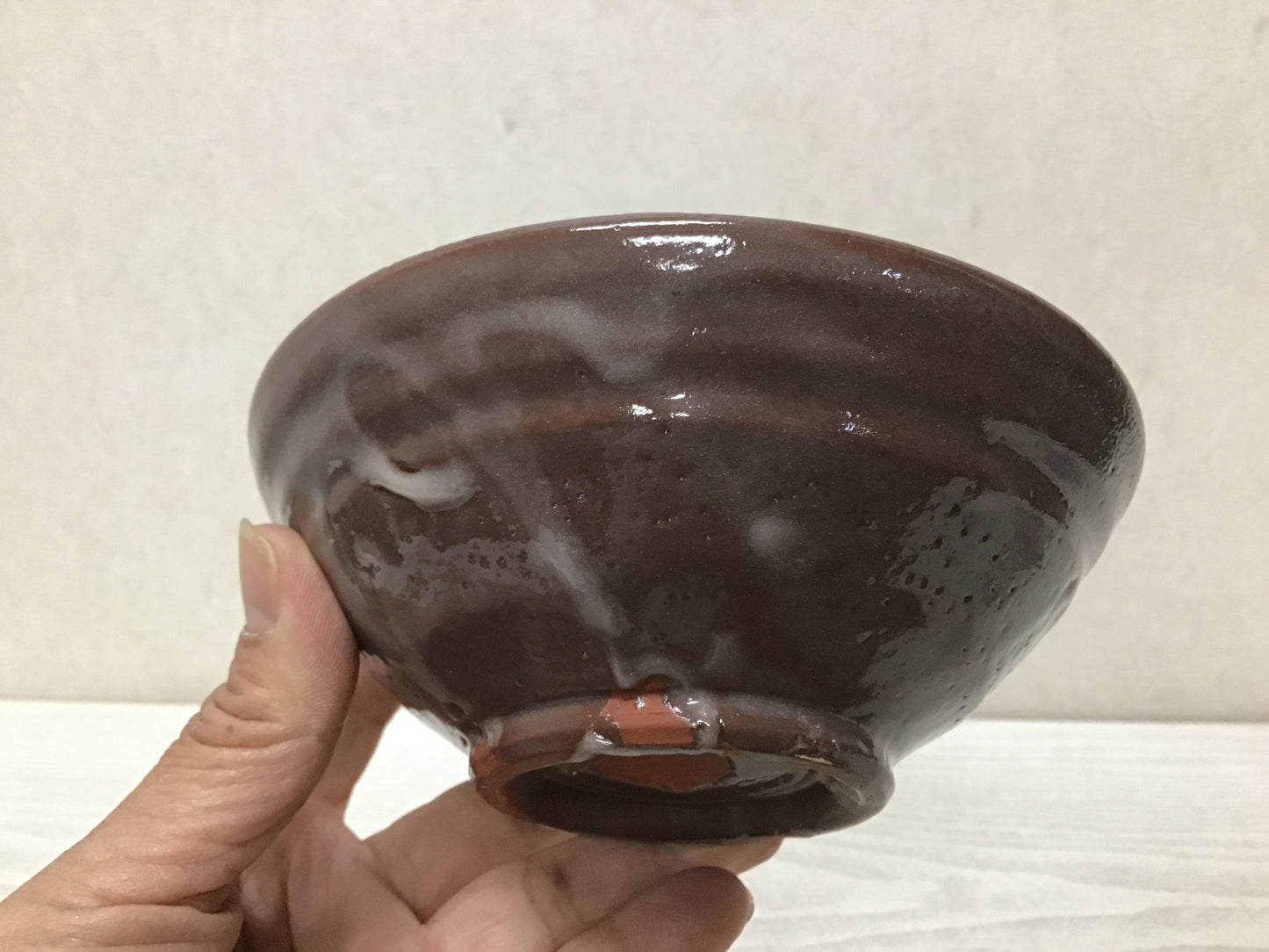Y2844 CHAWAN Seto-ware signed box Japan tea ceremony bowl antique vintage