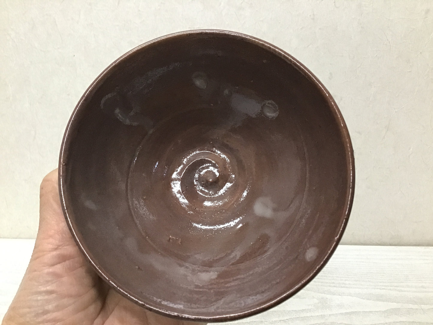Y2844 CHAWAN Seto-ware signed box Japan tea ceremony bowl antique vintage
