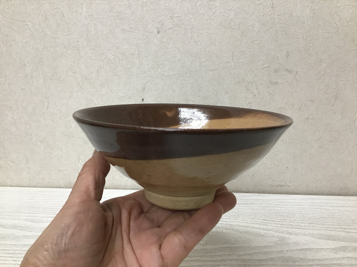 Y2845 CHAWAN Seto-ware signed box Japan tea ceremony bowl antique vintage