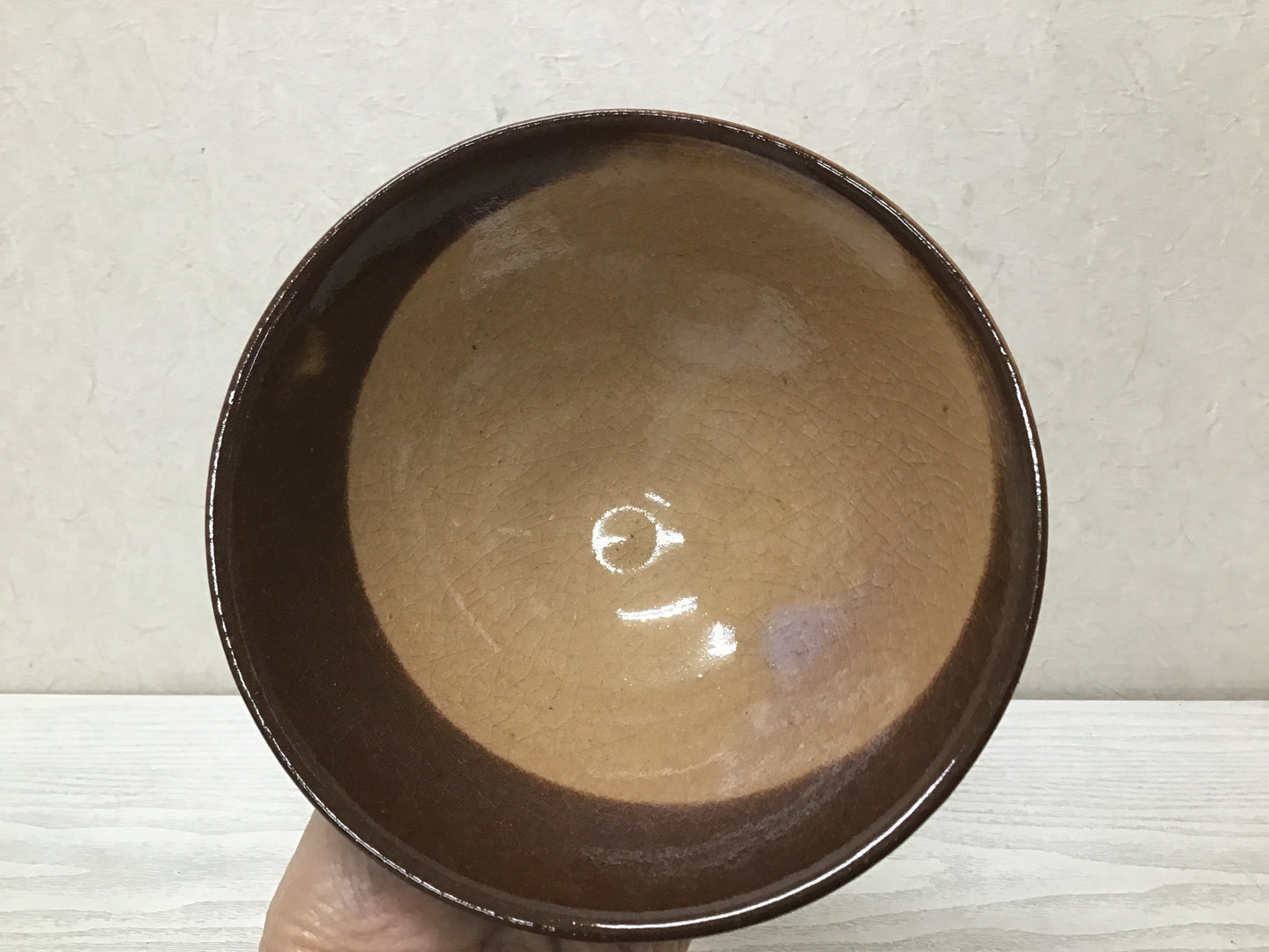 Y2845 CHAWAN Seto-ware signed box Japan tea ceremony bowl antique vintage