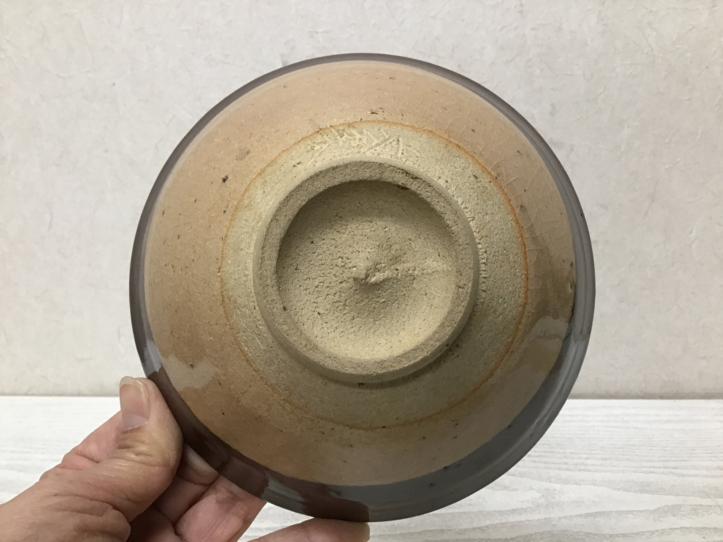 Y2845 CHAWAN Seto-ware signed box Japan tea ceremony bowl antique vintage