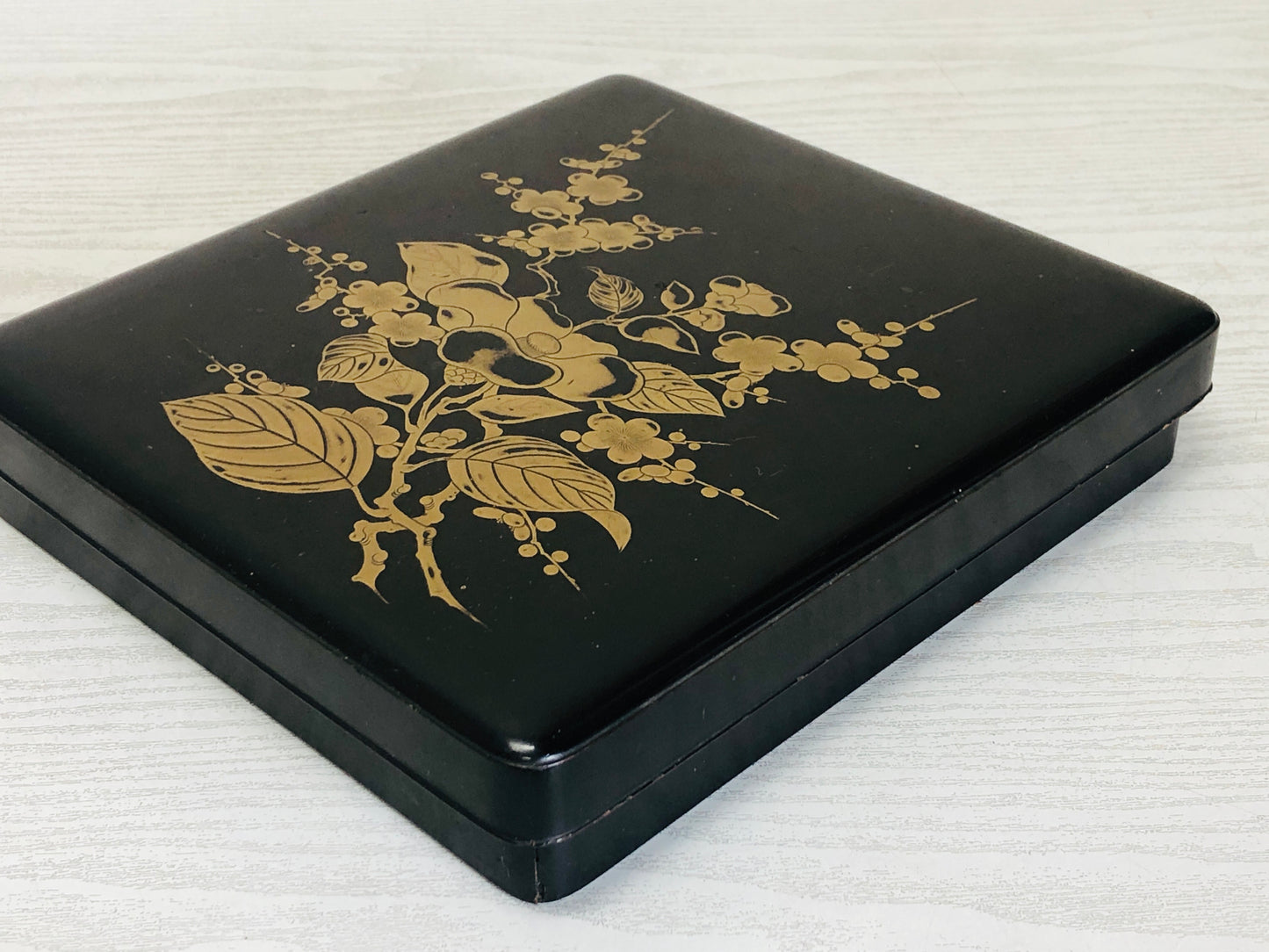 Y3290 BOX Makie Suzuri case Japanese antique vintage container storage