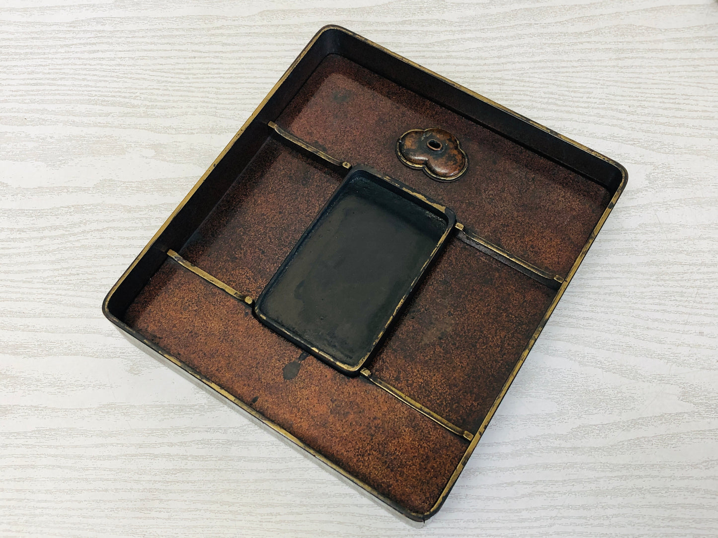 Y3290 BOX Makie Suzuri case Japanese antique vintage container storage