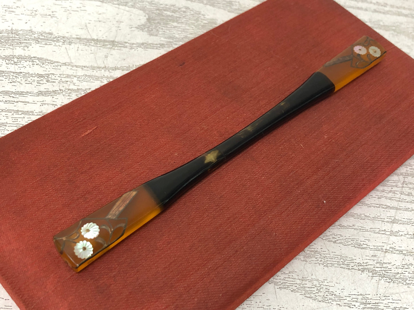 Y3382 KOUGAI Makie Comb Hairpin hair dressing tools box Japan kimono accessory
