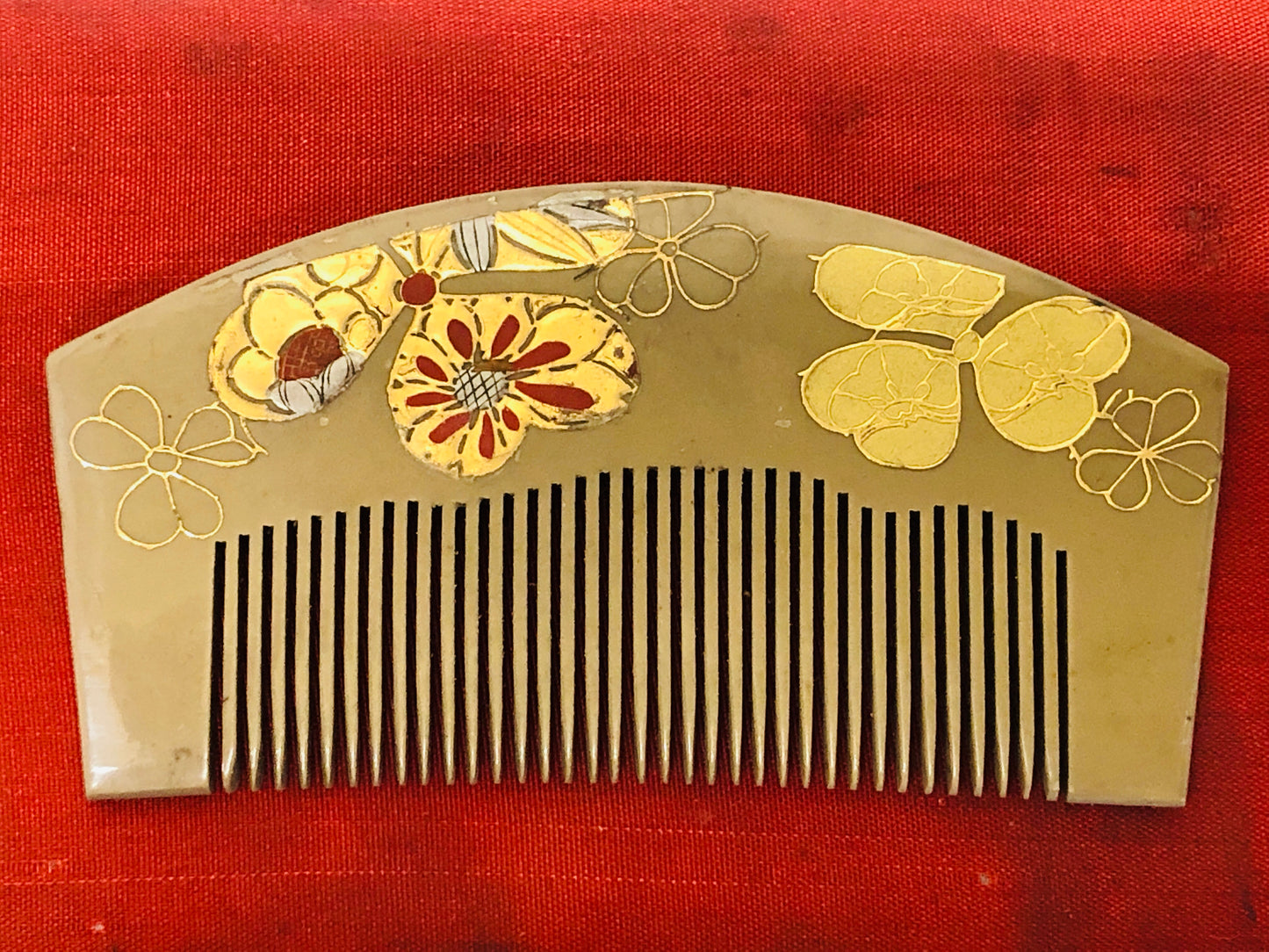 Y3383 KOUGAI Makie Comb Hairpin hair dressing tools box Japan kimono accessory