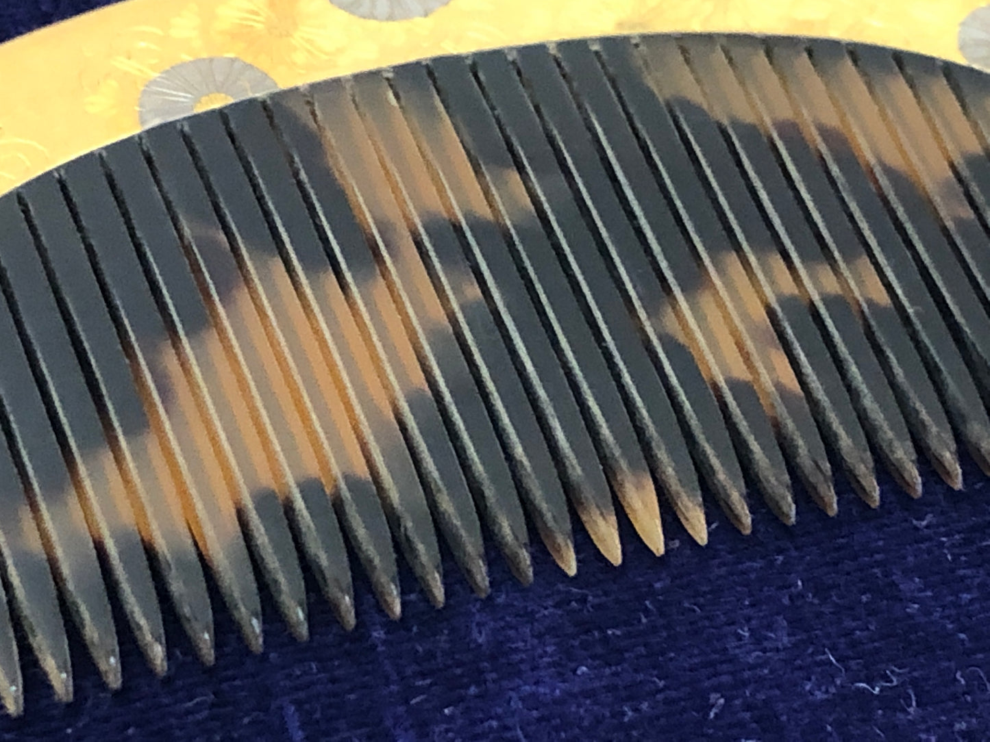 Y3384 KOUGAI K24 Gold Plated Comb Hairpin hair dressing tools box Japan kimono