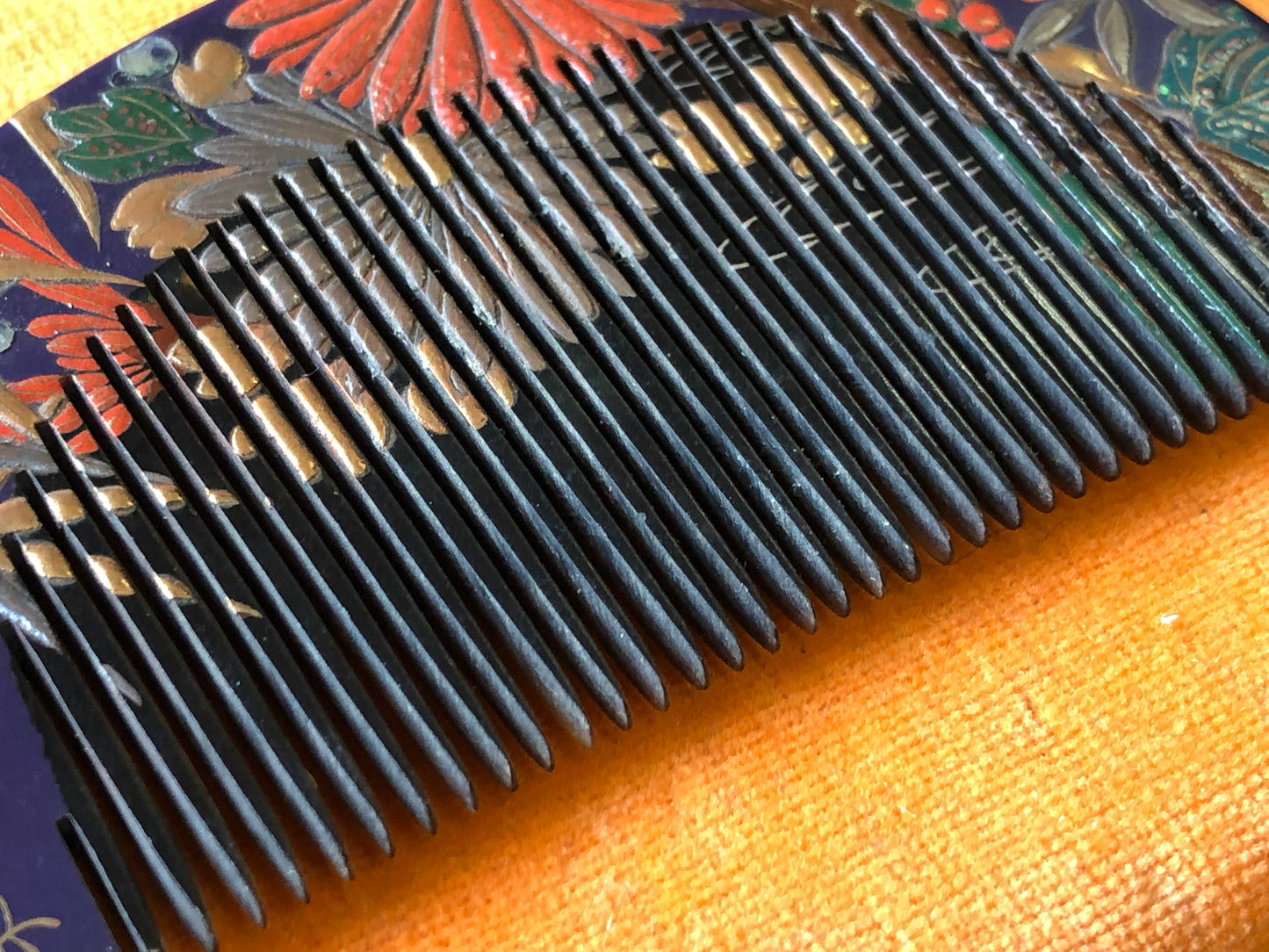 Y3428 KOUGAI Comb Hairpin hair dressing tools box signed Japan kimono accessory