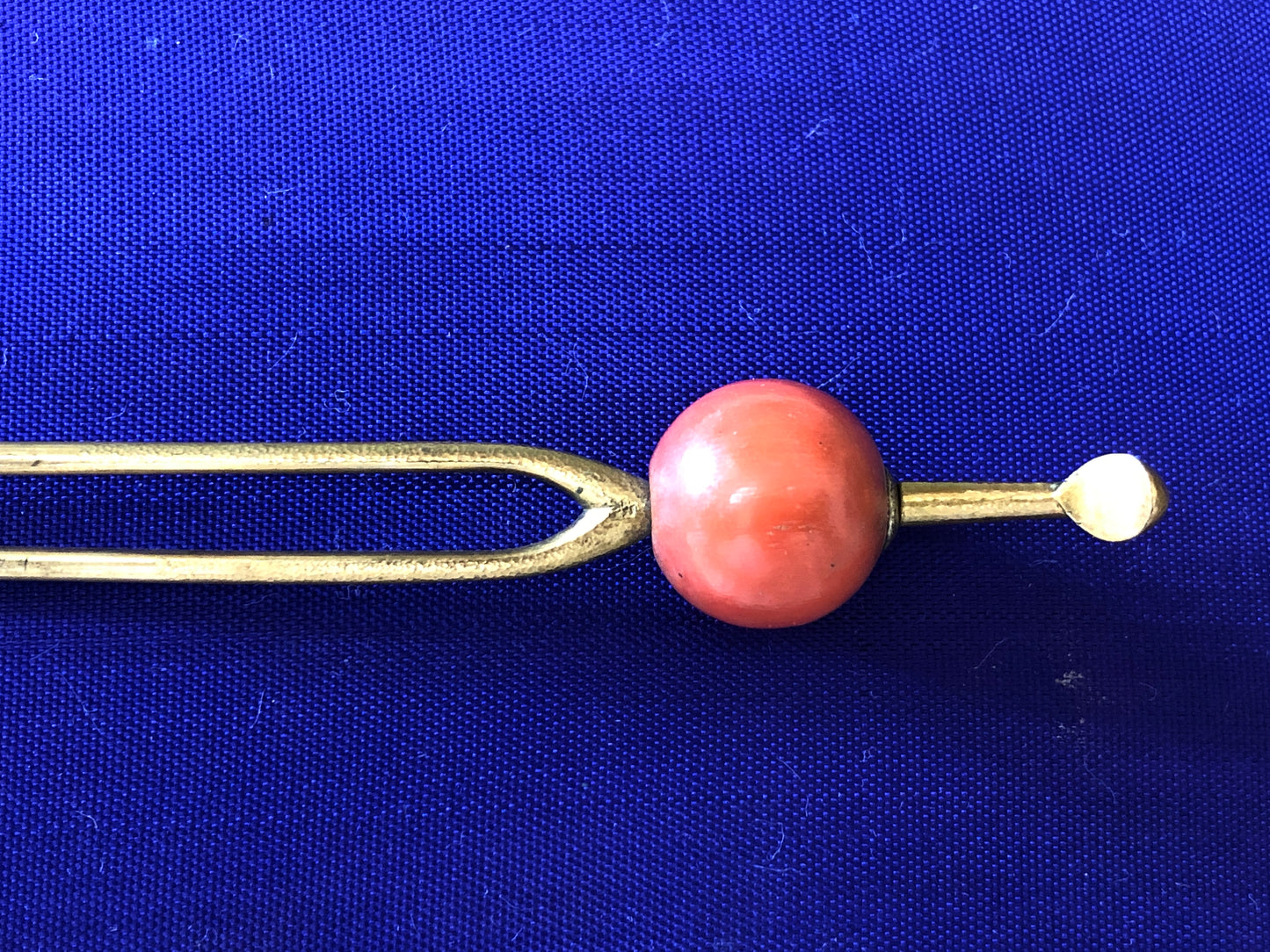 Y3432 KANZASHI Coral Ball Hair Stick Hairpin Japan kimono accessory antique