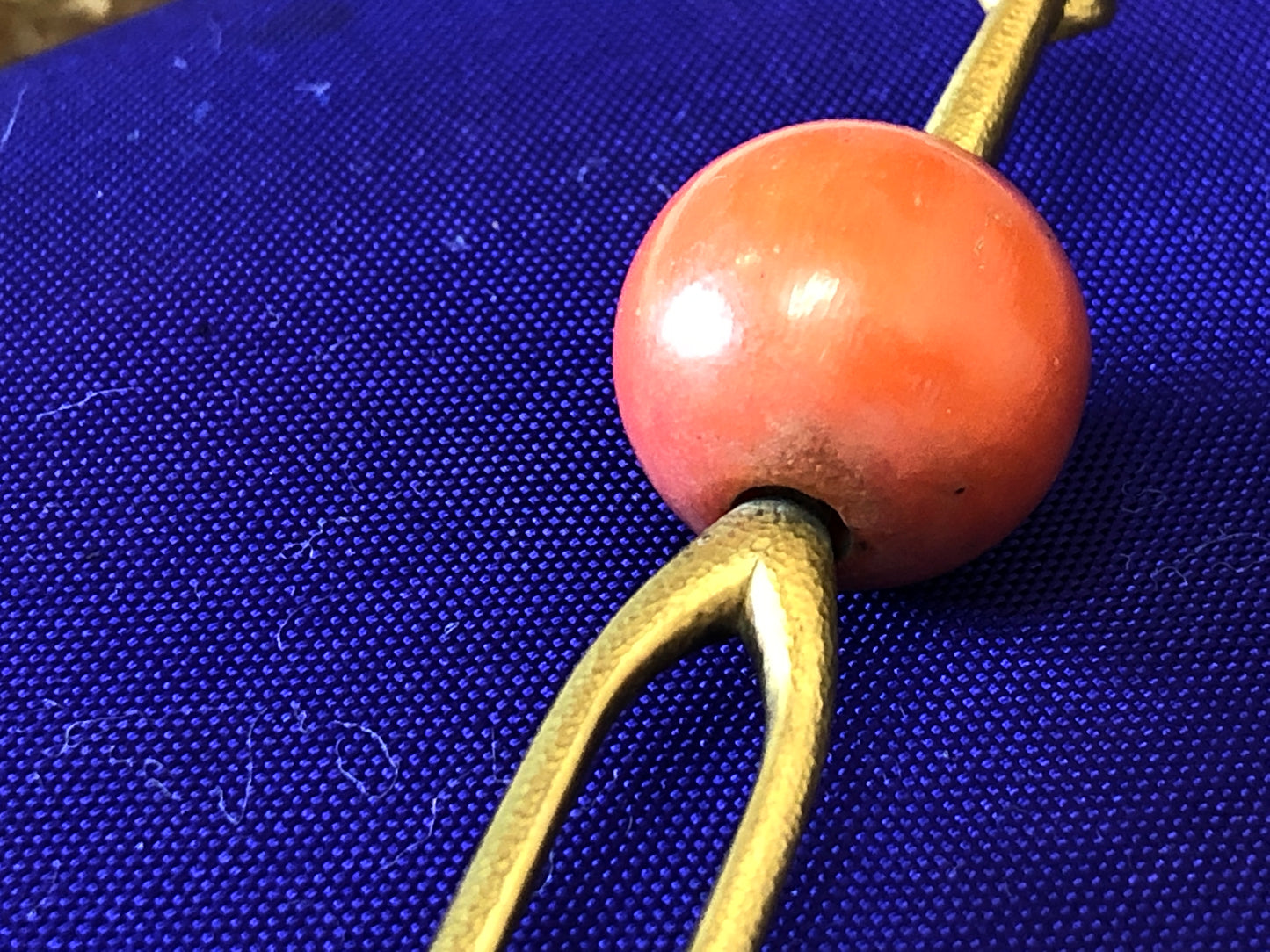 Y3432 KANZASHI Coral Ball Hair Stick Hairpin Japan kimono accessory antique