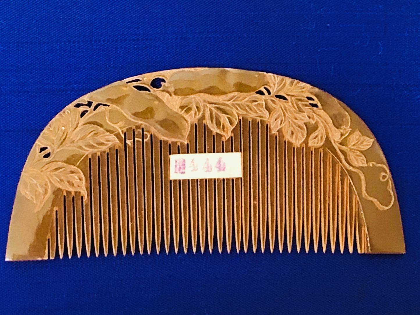 Y3437 KOUGAI Bean openwork Comb hair dressing tools Japan kimono accessory
