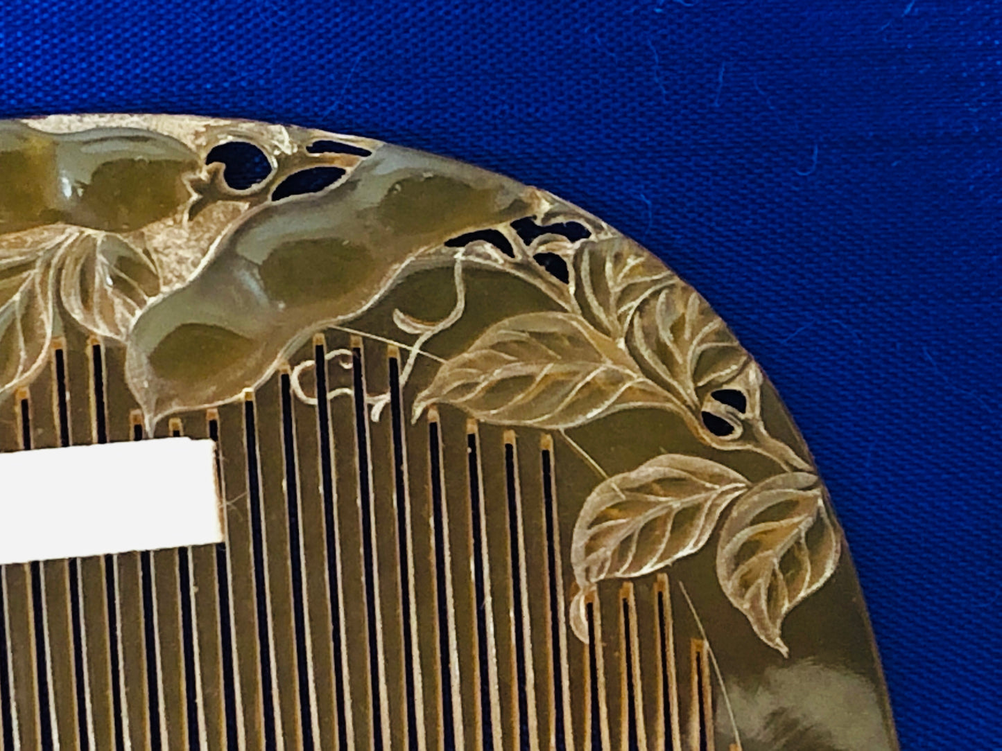 Y3437 KOUGAI Bean openwork Comb hair dressing tools Japan kimono accessory