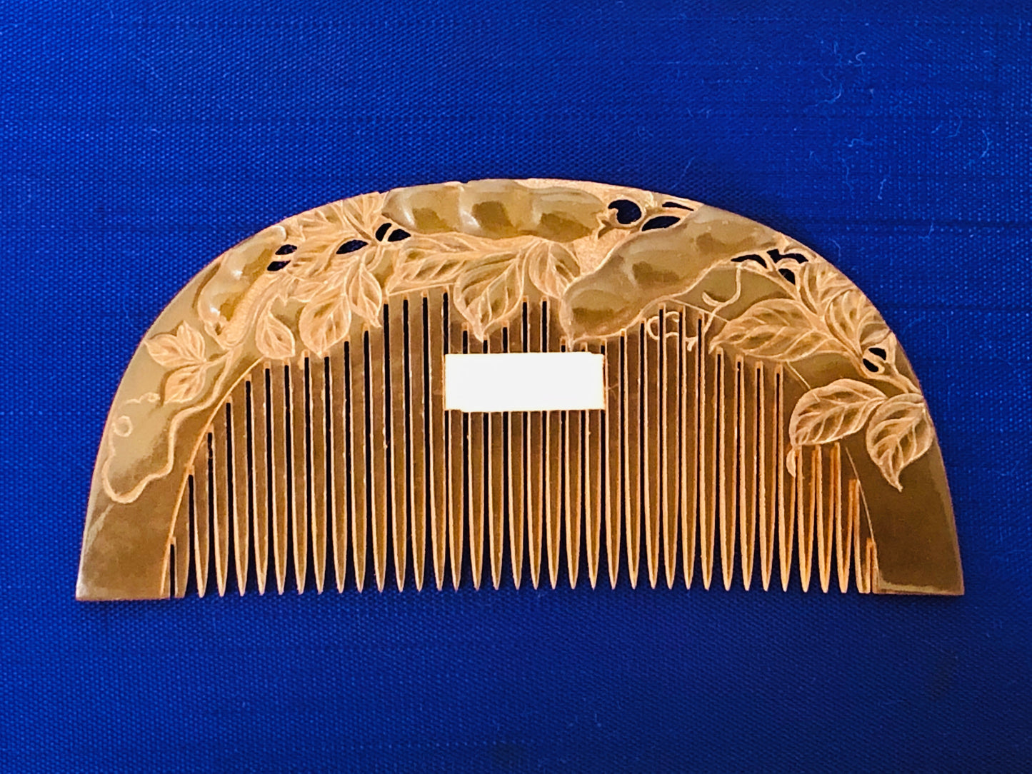 Y3437 KOUGAI Bean openwork Comb hair dressing tools Japan kimono accessory