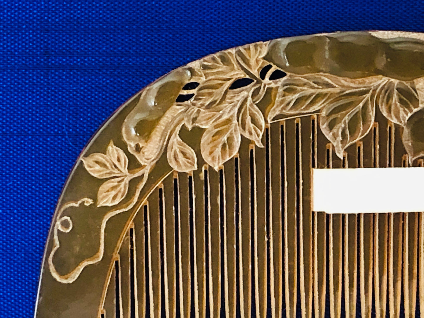 Y3437 KOUGAI Bean openwork Comb hair dressing tools Japan kimono accessory