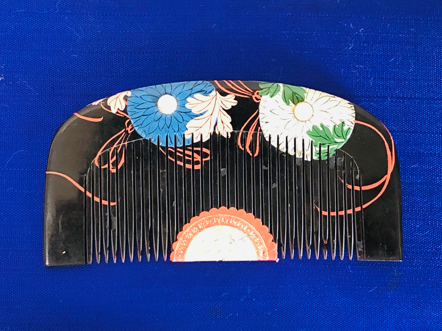 Y3439 KOUGAI Makie Comb Pearl hair dressing tools Japan kimono accessory