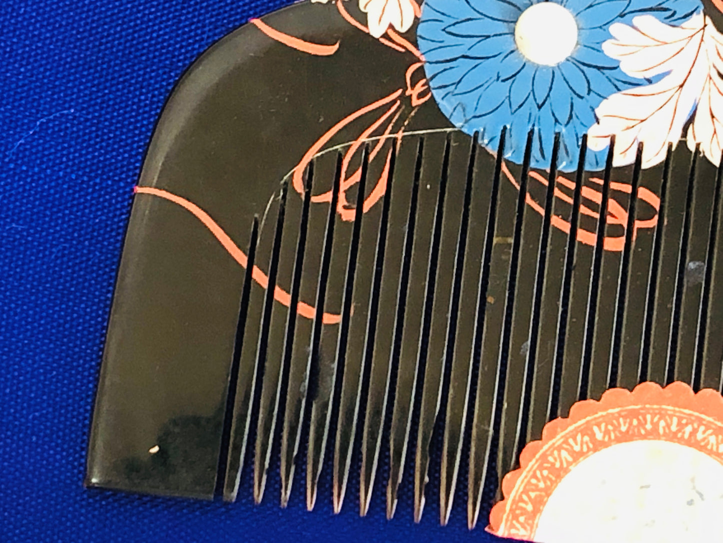 Y3439 KOUGAI Makie Comb Pearl hair dressing tools Japan kimono accessory