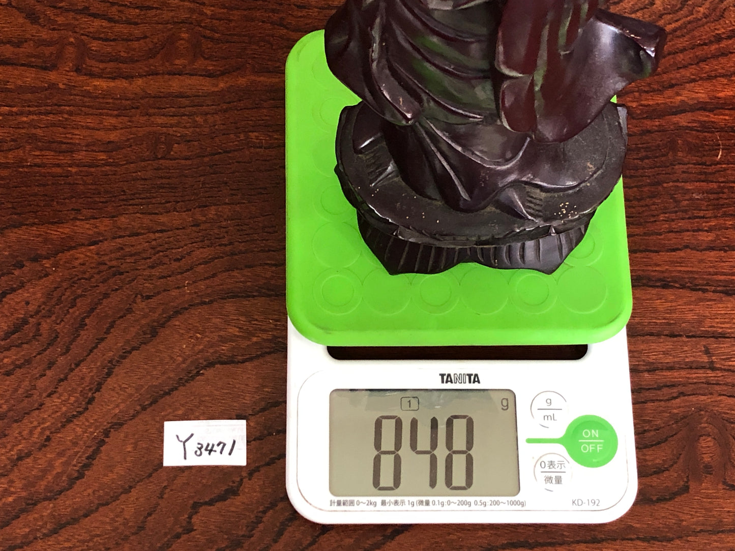 Y3471 STATUE wood carving Buddha figure figurine China antique vintage Buddhism