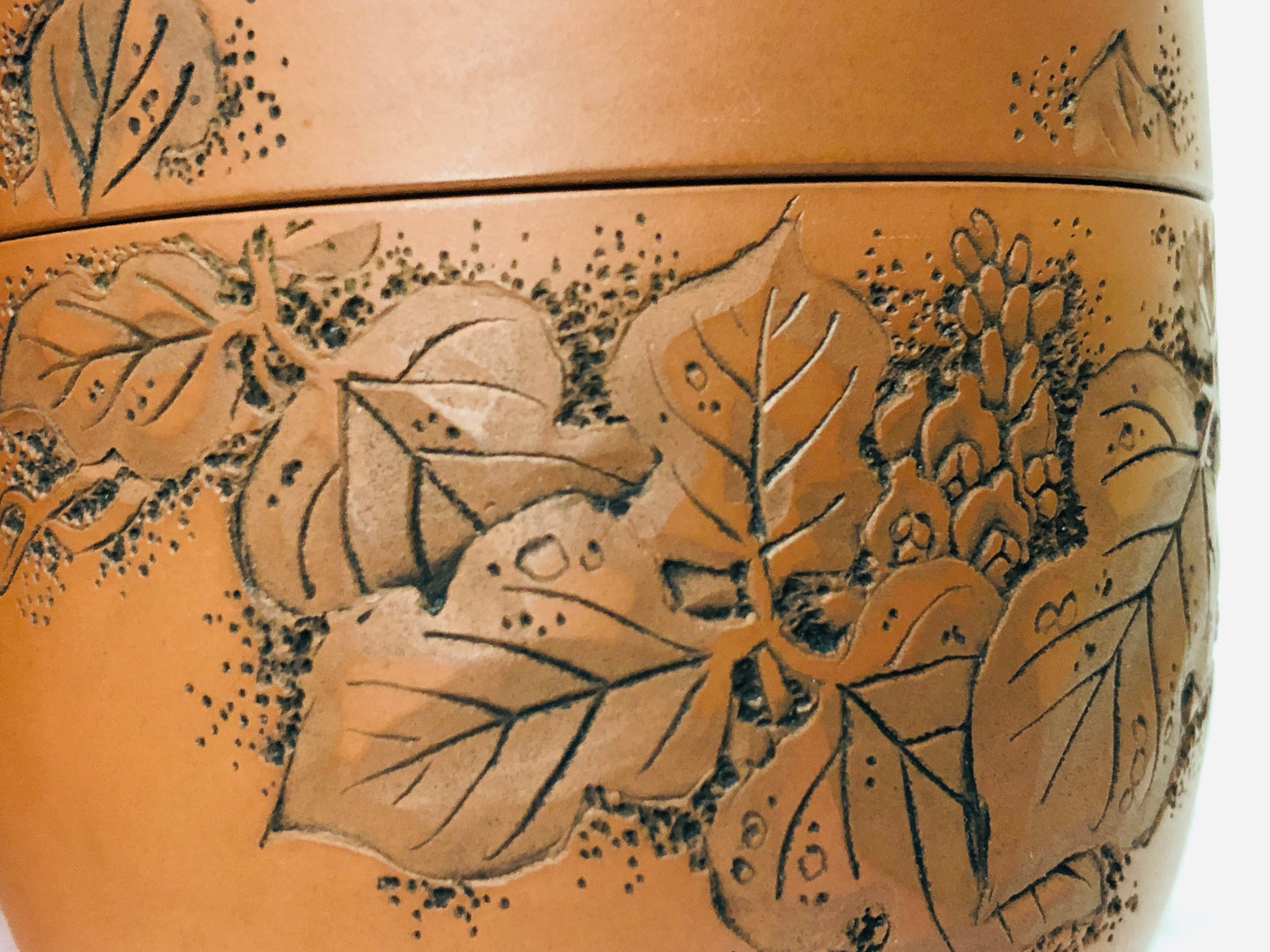 Y3490 NATUME Tokoname-ware Tea Caddy signed box Japan Tea Ceremony antique