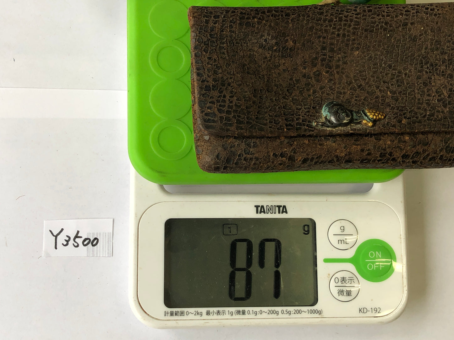 Y3500 SAGEMONO Bell Cricket Makie Ofuku metal fittings signed Japan kimono