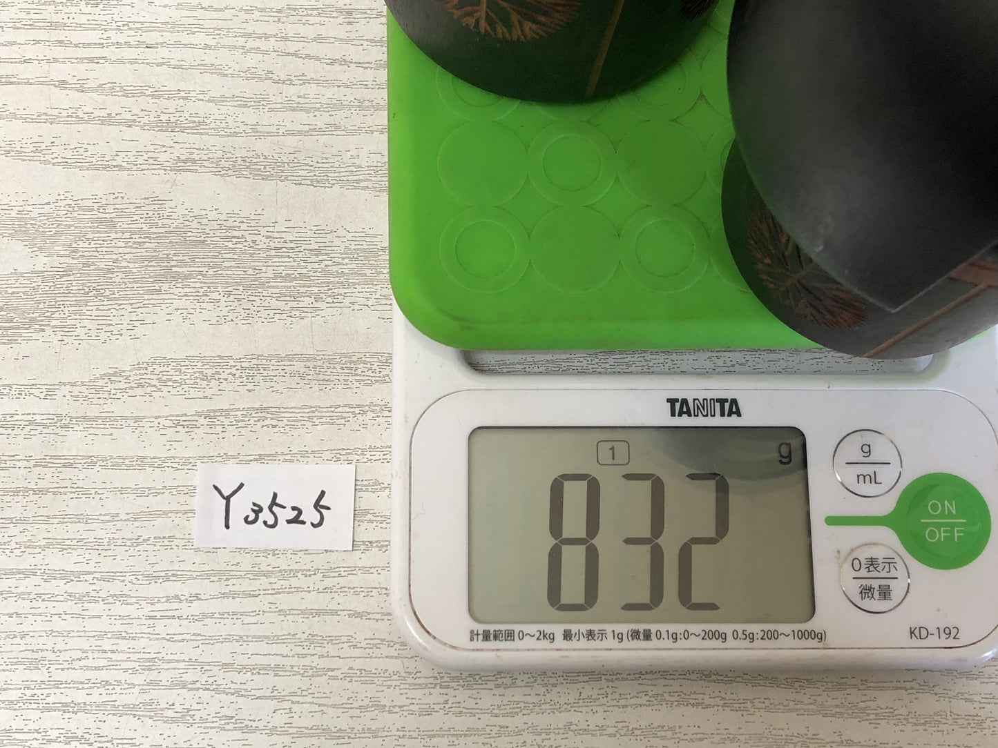 Y3525 NINGYO Kokeshi doll figure big small pair signed Japanese vintage antique