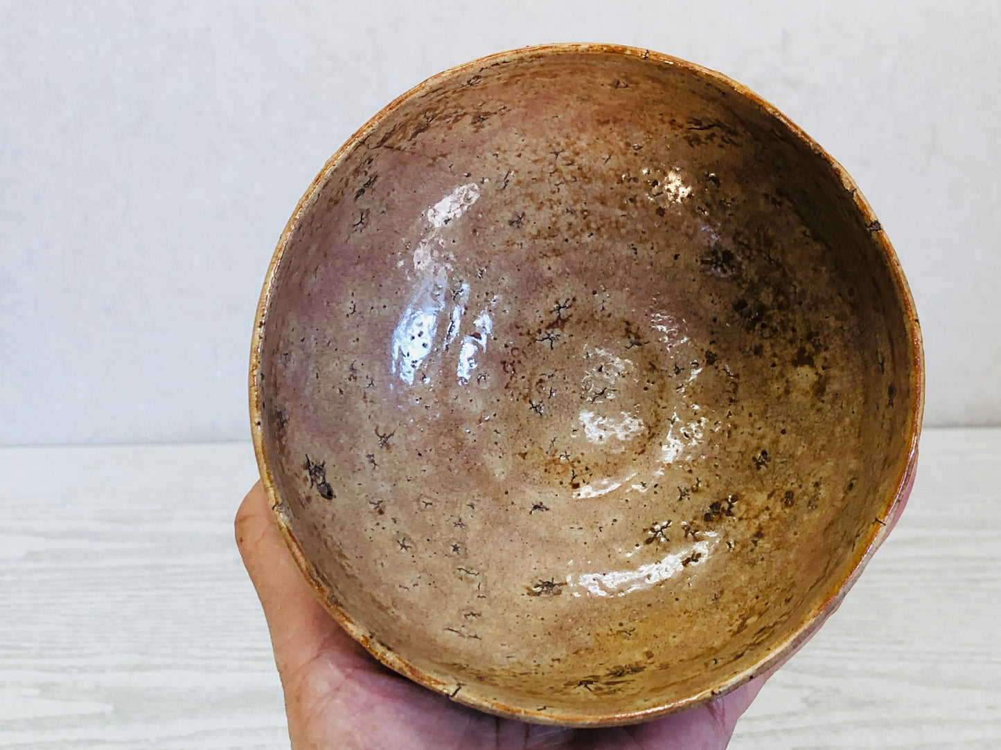 Y3537 CHAWAN Hagi-ware Kohagi kintsugi box Japan tea ceremony bowl antique