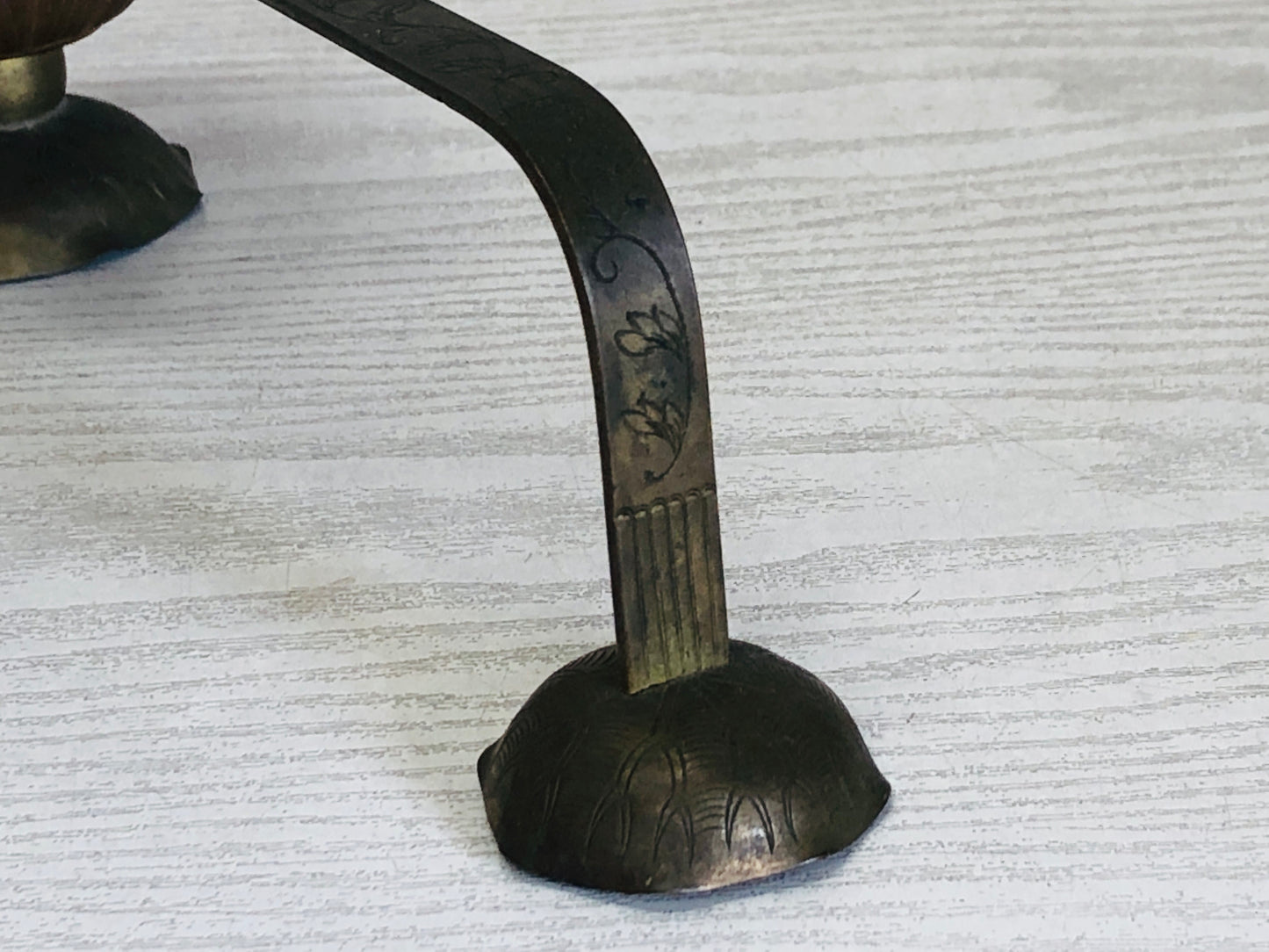 Y3627 KOURO Copper Hand Furnace Japan fragrance aroma incense burner antique