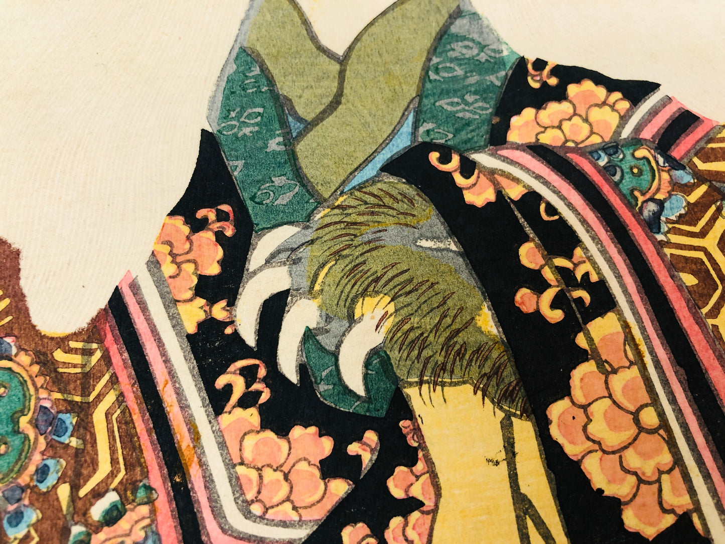 Y3636 WOODBLOCK PRINT Toyokuni Bakeneko yokai 53 stages Tokaido Japan Ukiyoe art