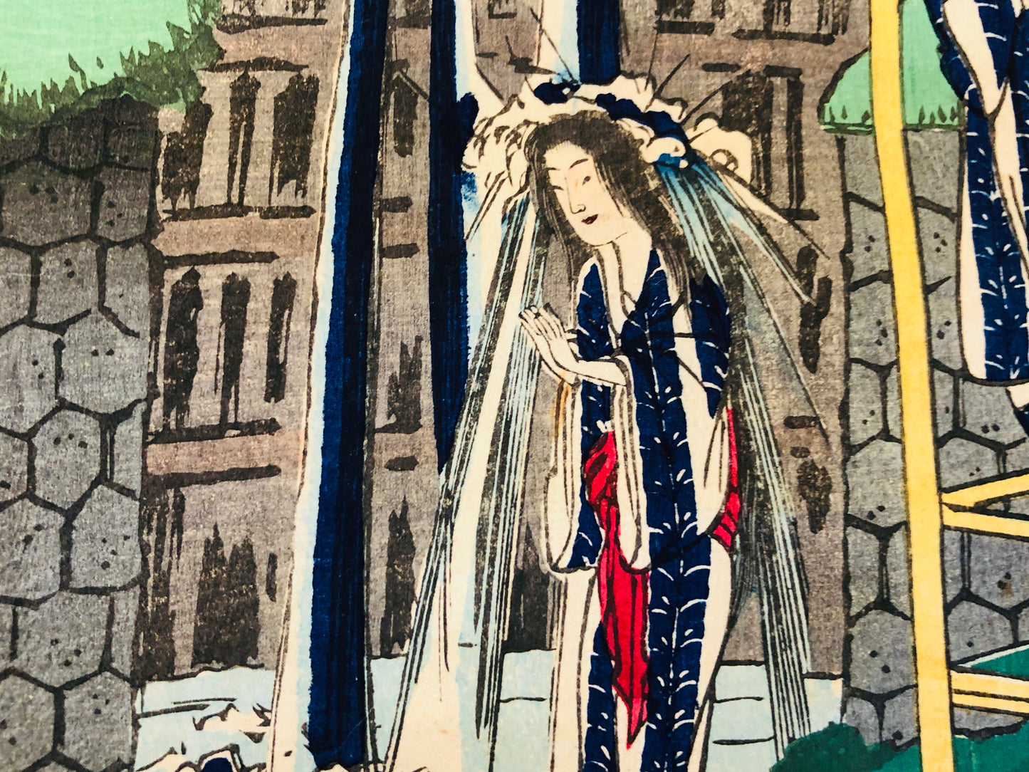 Y3639 WOODBLOCK PRINT Ikkei 36 Tokyo Famous Places Japan Ukiyoe vintage art