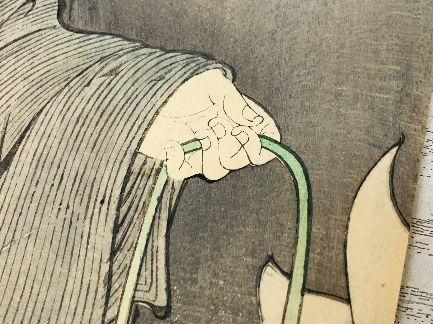 Y3643 WOODBLOCK PRINT Kunichika Apparition ghost Japan Ukiyoe vintage art