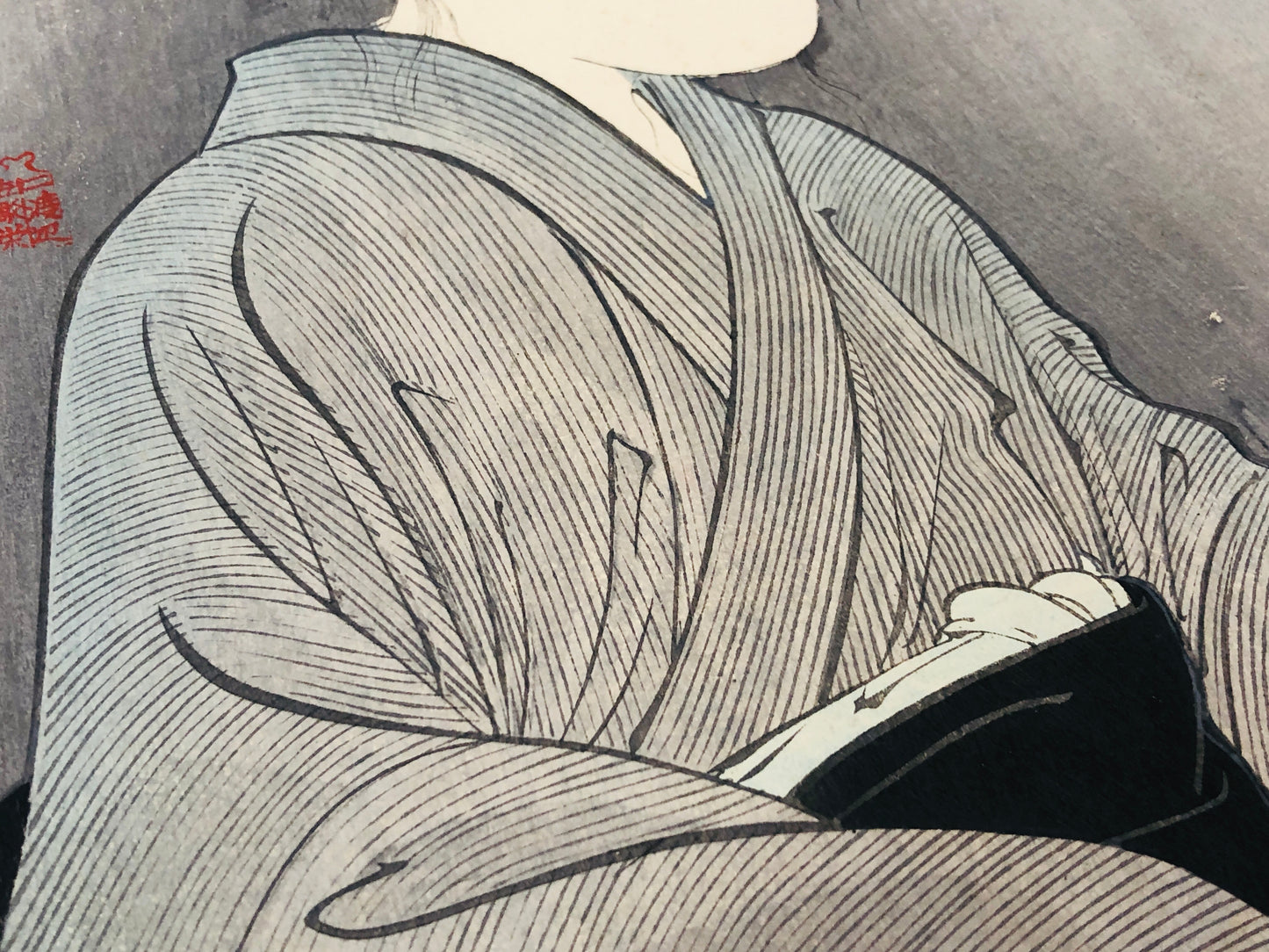 Y3643 WOODBLOCK PRINT Kunichika Apparition ghost Japan Ukiyoe vintage art