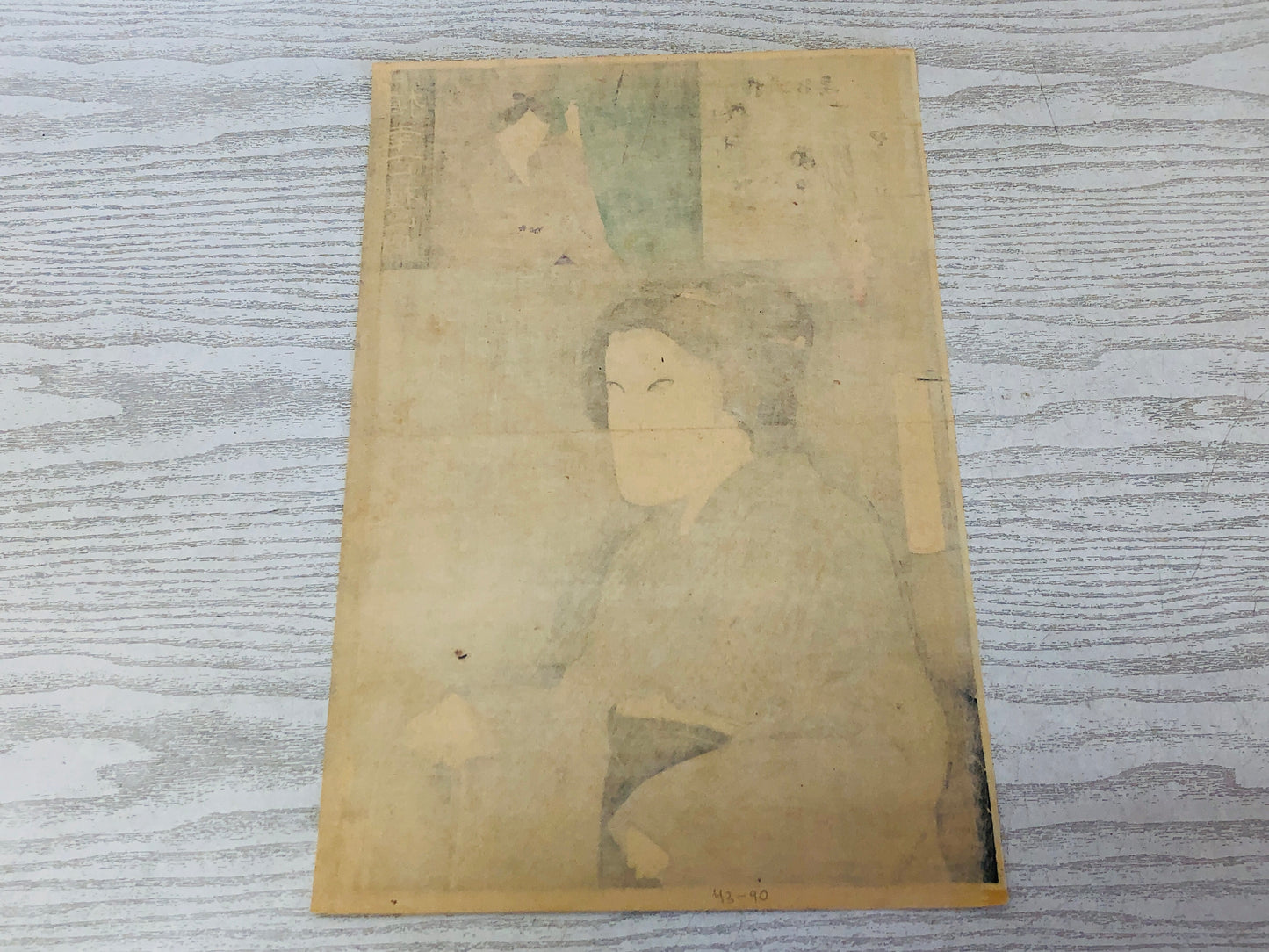 Y3643 WOODBLOCK PRINT Kunichika Apparition ghost Japan Ukiyoe vintage art