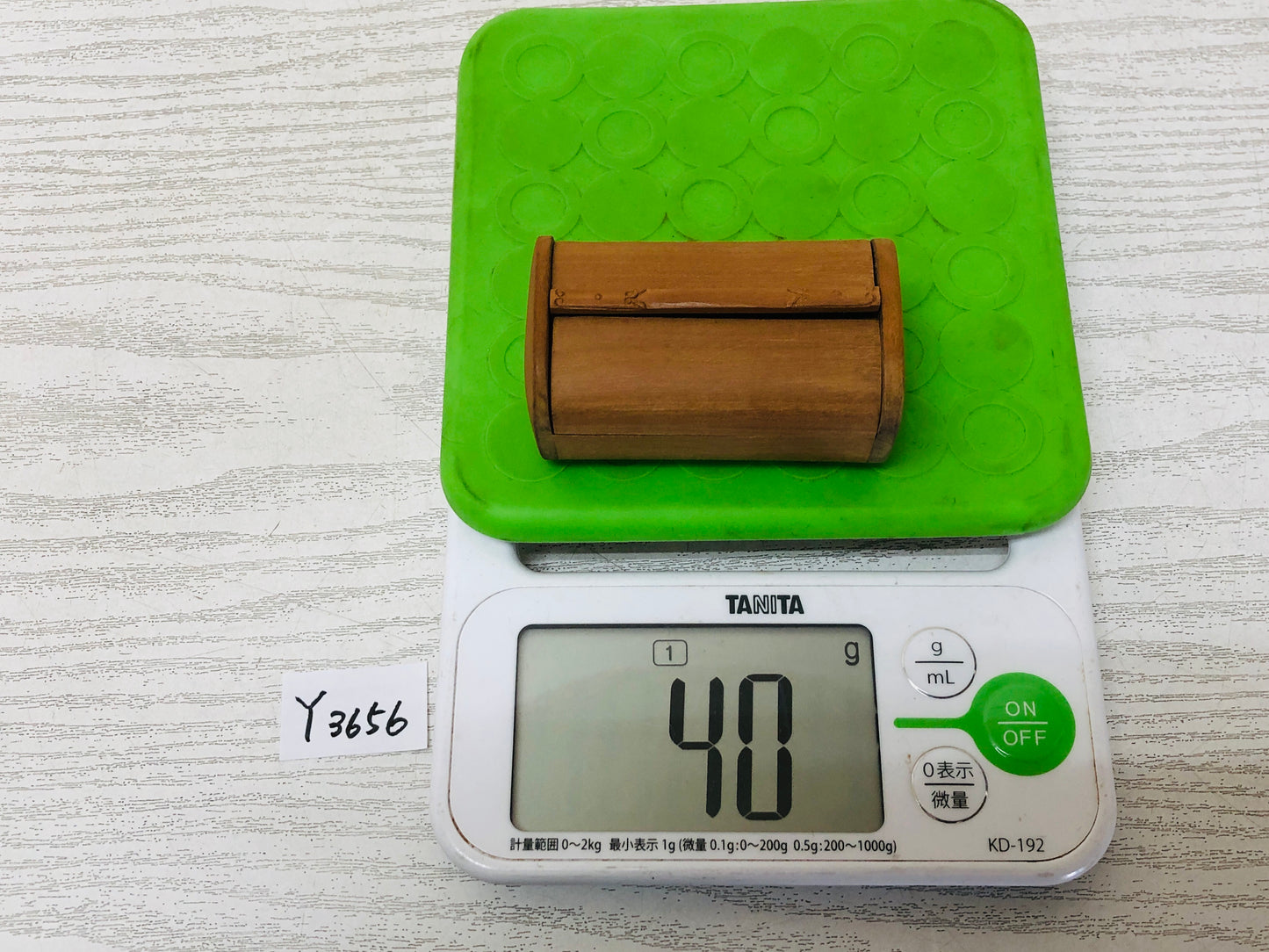 Y3656 STATUE Sandalwood Buddha figure shrine Japanese vintage antique Japan