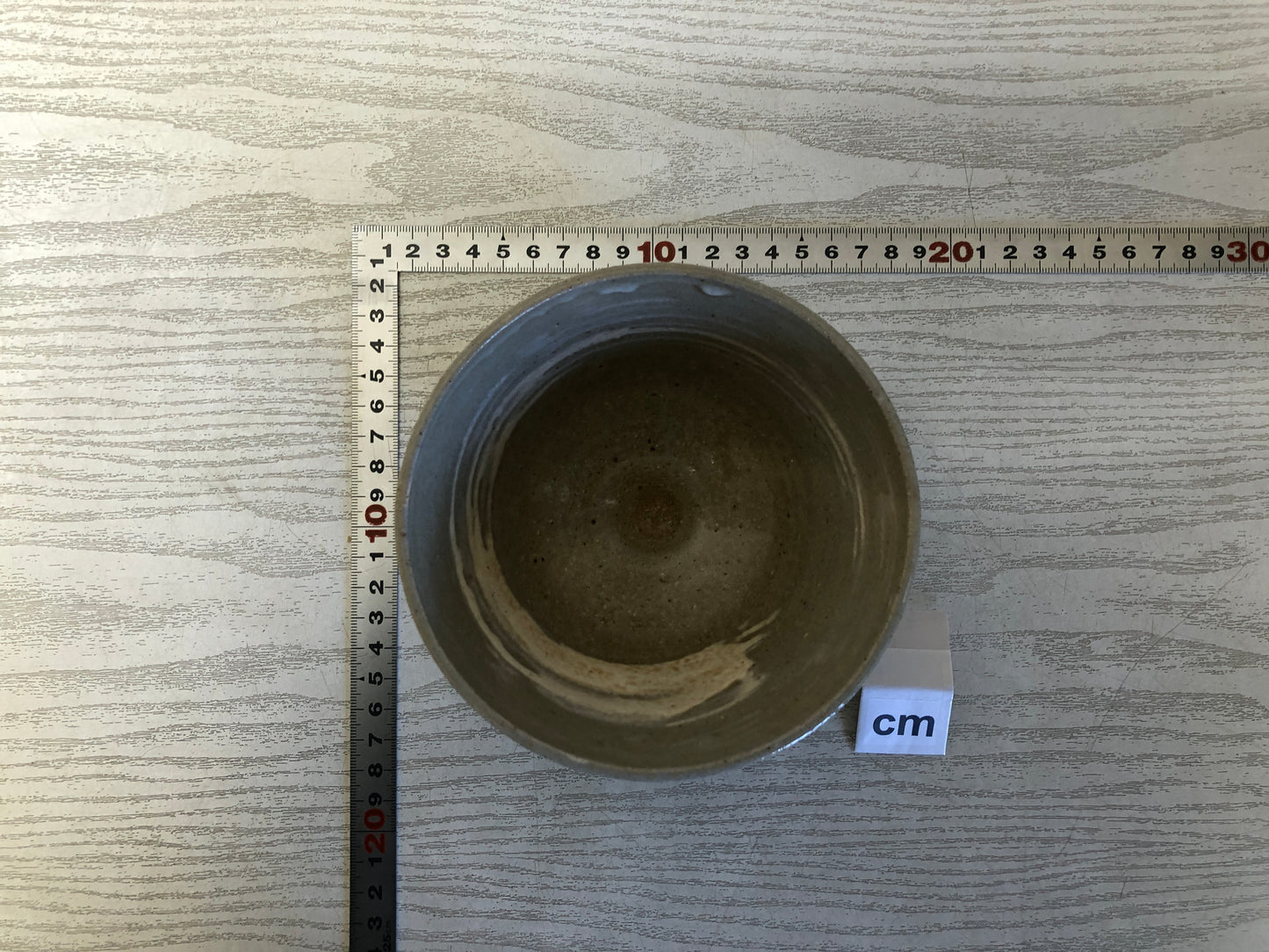 Y3736 CHAWAN Inuyama-ware signed Japan antique tea ceremony bowl cup pottery