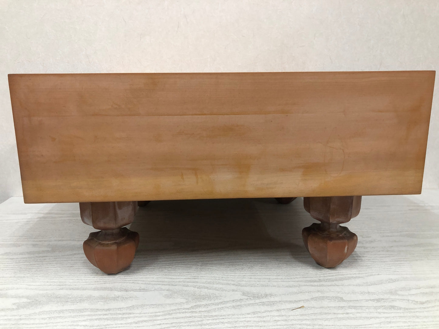 Y3768 GO wood board with legs strategy game cover case Japanese antique Japan