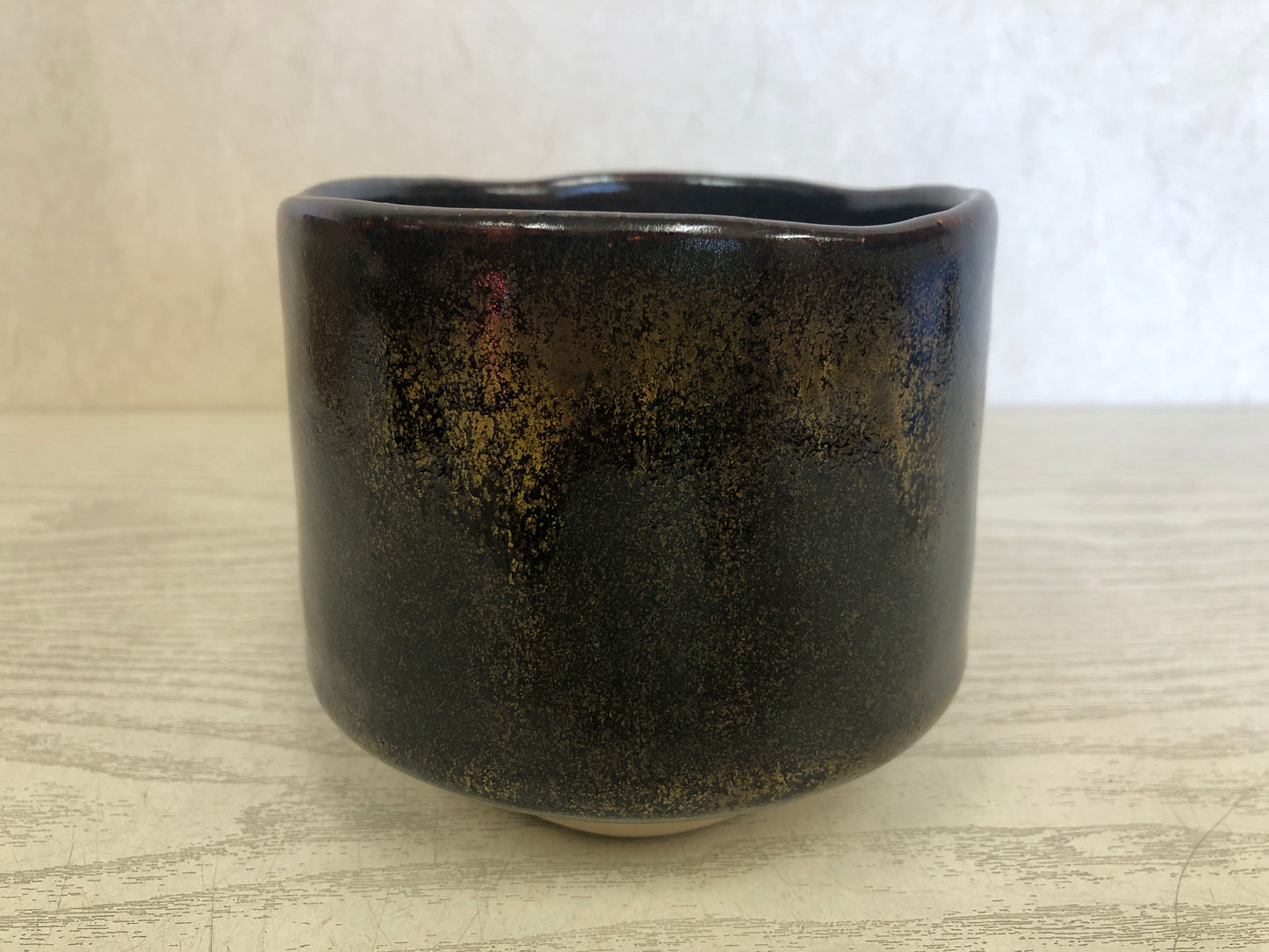 Y3771 CHAWAN Mino-ware signed box Japan antique tea ceremony bowl cup pottery