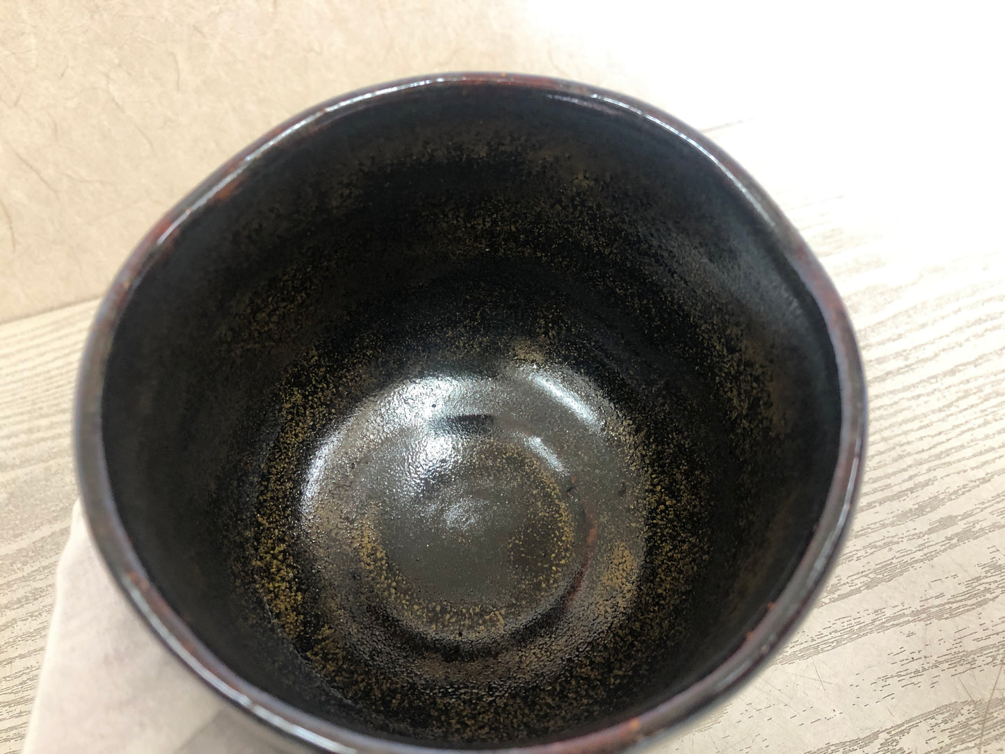 Y3771 CHAWAN Mino-ware signed box Japan antique tea ceremony bowl cup pottery