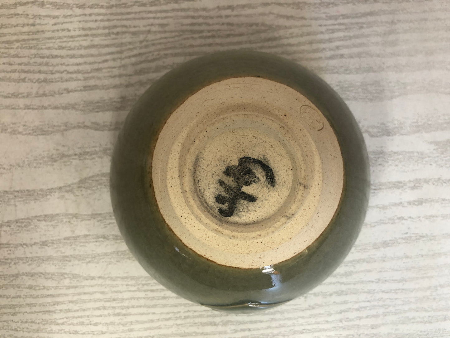 Y3772 CHAWAN Tada-ware signed box Japan antique tea ceremony bowl cup pottery