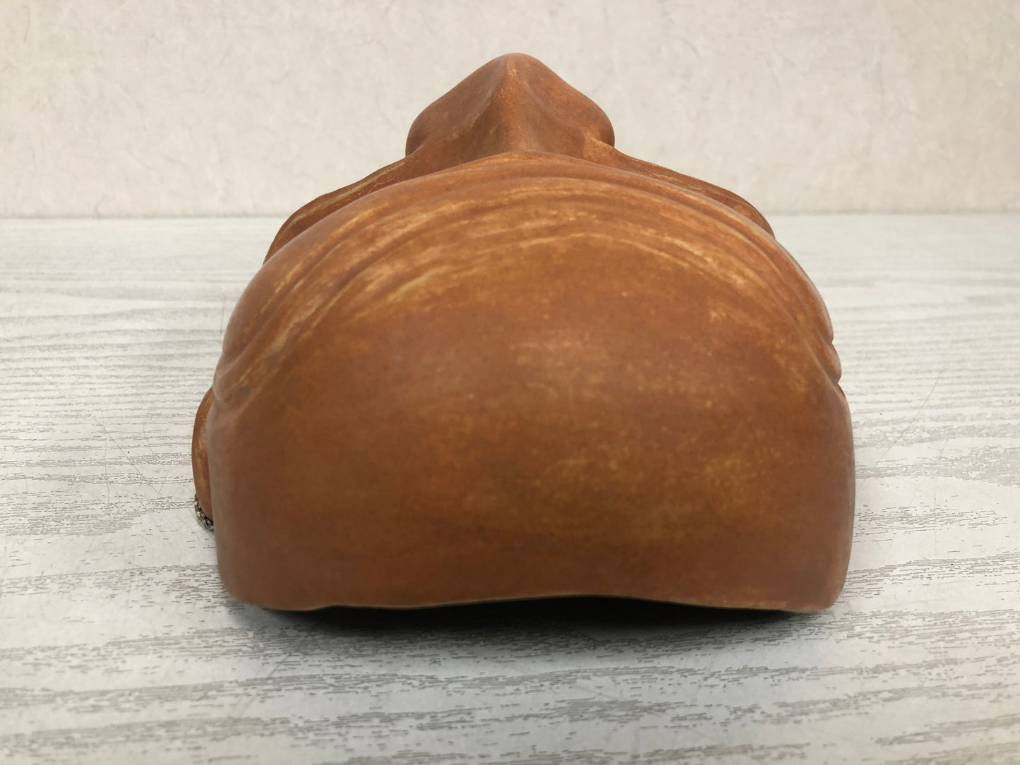 Y3801 NOH MASK wood carving Old man signed Japan antique vintage dance drama