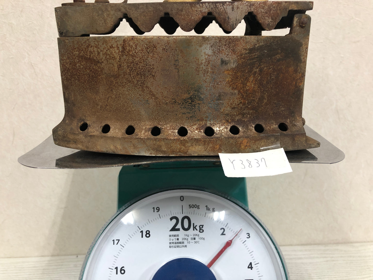 Y3837 IRON Showa retro laundry clothes housework Japanese antique vintage