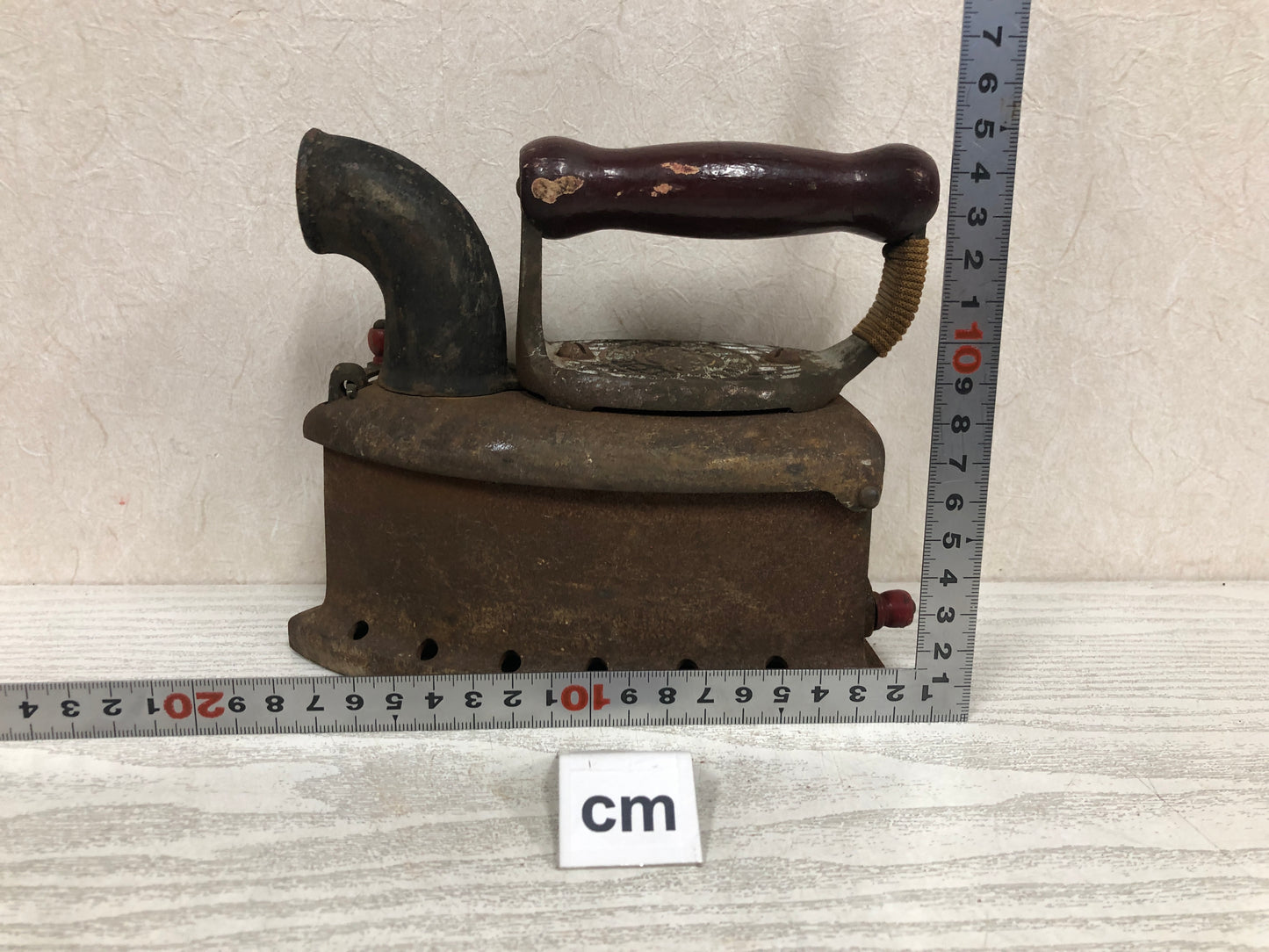 Y3838 IRON Steam Showa retro laundry clothes housework Japanese antique vintage
