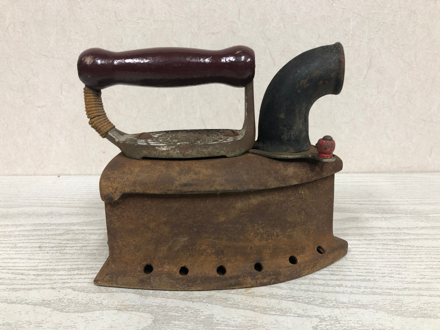 Y3838 IRON Steam Showa retro laundry clothes housework Japanese antique vintage